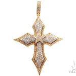 14K Yellow Gold Cross Pendant 64579 - Image 1