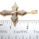 14K Yellow Gold Cross Pendant 64579 - Image 6