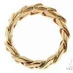 14K Yellow Gold Cuban Link Ring 66162 - Image 4