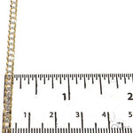 14K Yellow Gold Curb Diamond Cut Solid chain 3.5mm 20 inches 69913 - Image 4