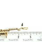 14K Yellow Gold Custom Made Saxophone Pendant 66052 - Image 7