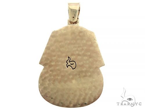 14K Yellow Gold Custom Pharaoh King Tut Pendant 65458 - Image 3