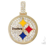14K Yellow Gold Small Custom Steelers Pendant 65227 - Image 1