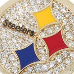 14K Yellow Gold Small Custom Steelers Pendant 65227 - Image 4