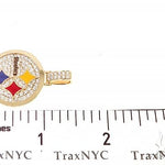 14K Yellow Gold Small Custom Steelers Pendant 65227 - Image 7