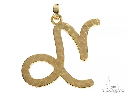 14K Yellow Gold Custom Symbol Pendant 66011 - Image 3