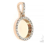 14K Yellow Gold Customizable Photo Pendant 0.50 Inch 65099 - Image 2