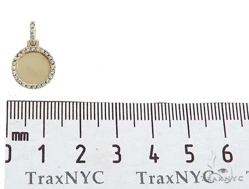 14K Yellow Gold Customizable Photo Pendant 0.50 Inch 65099 - Image 5