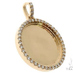 14K Gold Customizable Photo Pendant 1 inch  64624 - Image 2