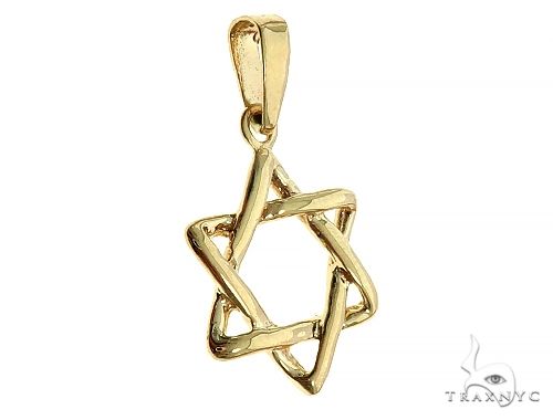 14K Gold David Star Pendant 65940 - Image 2