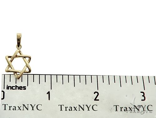 14K Gold David Star Pendant 65940 - Image 5