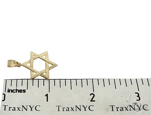 14K Gold David Star Pendant 65943 - Image 4