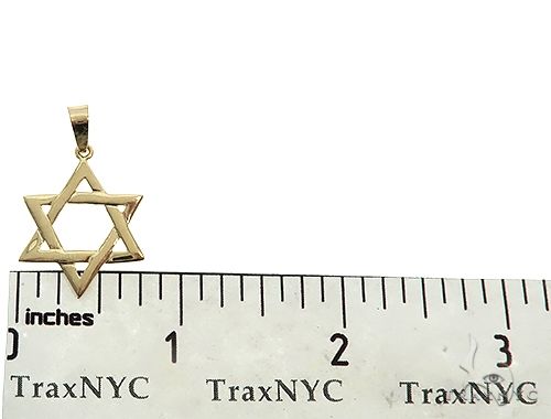 14K Gold David Star Pendant 65943 - Image 5