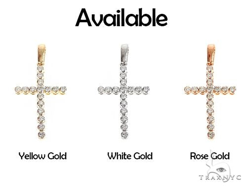 14K Gold Diamond  Cross 65301 - Image 8