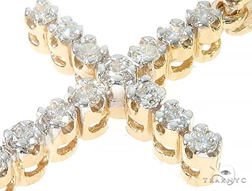14K Gold Diamond  Cross 65301 - Image 4