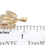 14K Yellow Gold Diamond Allah Islam Religious Charm Pendant 63970 - Image 6