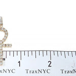 14K Yellow Gold Diamond Ankh Cross 65447 - Image 6