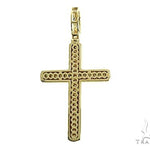 14K Gold Diamond Cross Pendant 65952 - Image 3