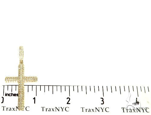 14K Gold Diamond Cross Pendant 65952 - Image 7