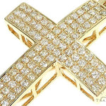 14K Gold Diamond Cross Pendant 65953 - Image 4