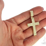 14K Gold Diamond Cross Pendant 65953 - Image 5