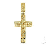 14K Gold Diamond Cross Pendant 65954 - Image 3