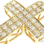 14K Gold Diamond Cross Pendant 65954 - Image 4