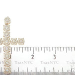 14K Yellow Gold Diamond Cross Pendant 66100 - Image 6