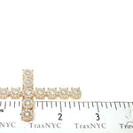 14K Yellow Gold Diamond Cross Pendant 66100 - Image 7