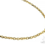 14K Yellow Gold Diamond Cut Solid Anchor Chain 22 Inches 2.5mm 70123 - Image 1