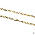 14K Yellow Gold Diamond Cut Solid Anchor Chain 22 Inches 3.5mm   66503 - Image 2