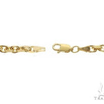 14K Yellow Gold Diamond Cut Solid Anchor Chain 22 Inches 3.5mm   66503 - Image 5