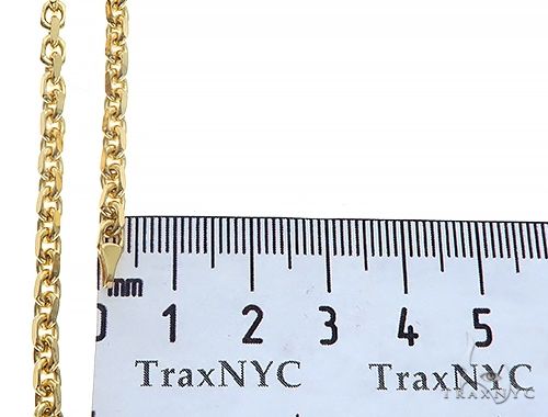 14K Yellow Gold Diamond Cut Solid Anchor Chain 22 Inches 3.5mm   66503 - Image 6