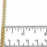 14K Yellow Gold Solid Miami Cuban With Pave Link Chain 24 Inches 5mm 68306 - Image 5