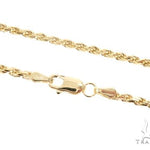 14K Yellow Gold Diamond Cut Solid Rope Chain 24 Inches 2.4mm   65924 - Image 1