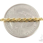 14K Yellow Gold Diamond Cut Solid Rope Chain 28 Inches 2.4mm   65926 - Image 3