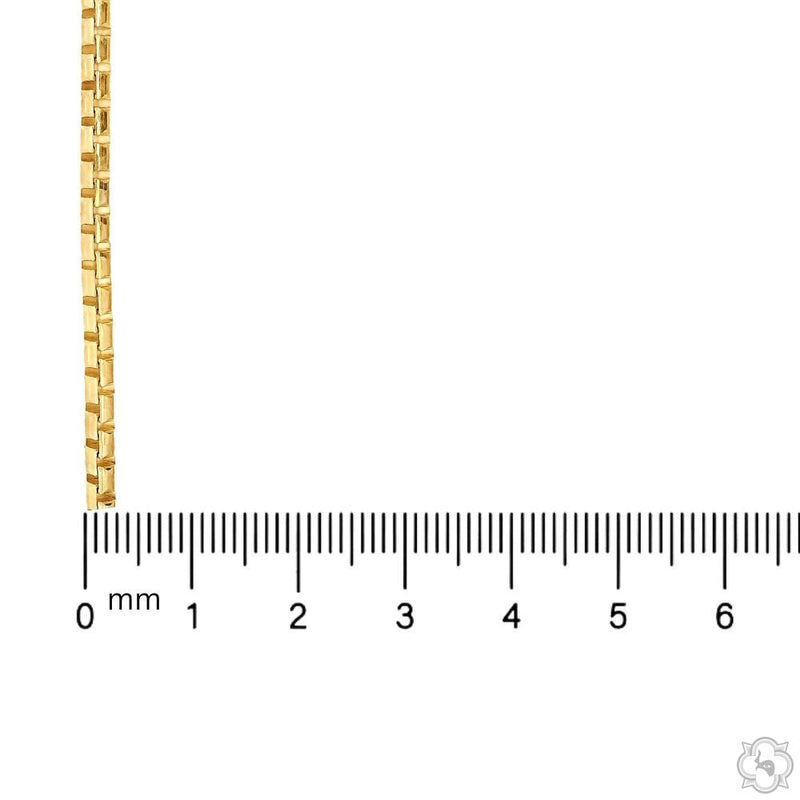 14K Yellow Gold Diamond Cut Solid Round Box Link Chain  24 Inches 3mm 70646 - Image 5