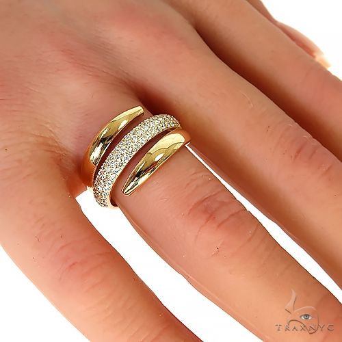 14K Yellow Gold Diamond Fashion Ring 66128 - Image 7