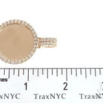 14K Yellow Gold Diamond Frame Custom Photo Pendant 1.25 inches 65408 - Image 6