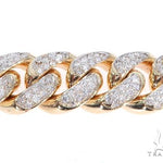 14K Yellow Gold Diamond Miami Cuban Bracelet 64779 - Image 3