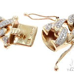 14K Yellow Gold Diamond Miami Cuban Bracelet 64779 - Image 6