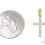 14K Gold Diamond Small Cross 65300 - Image 5