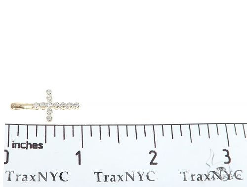 14K Gold Diamond Small Cross 65300 - Image 6