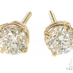 14K Yellow Gold Diamond Stud Earrings 66056 - Image 1