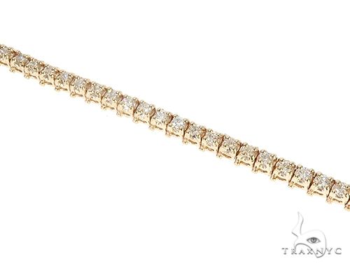 14K Yellow Gold Diamond Tennis Bracelet 65297 - Image 2