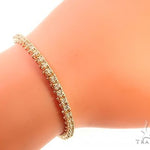 14K Yellow Gold Diamond Tennis Bracelet 65297 - Image 6