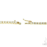 14K Yellow Gold Diamond Tennis Chain 18 Inches 2.5mm 7.23ct   66403 - Image 4