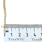 14K Yellow Gold Diamond Tennis Chain 22 Inches 2mm   65776 - Image 9