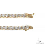 14K Yellow Gold Diamond Tennis Chain 16' 3.5mm  66636 - Image 6