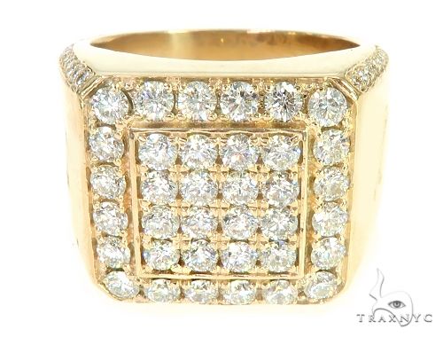 14K Yellow Gold Diamond TraxNYC Ring 66092 - Image 2